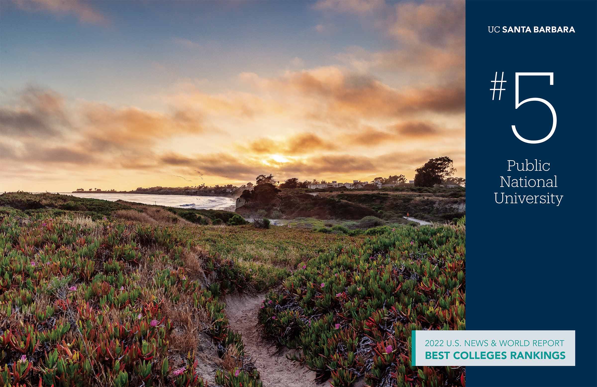 UC Santa Barbara was ranked top 5 Public National University