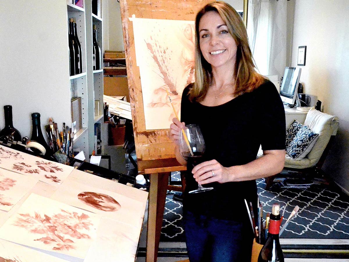 Christina LoCascio in her studio