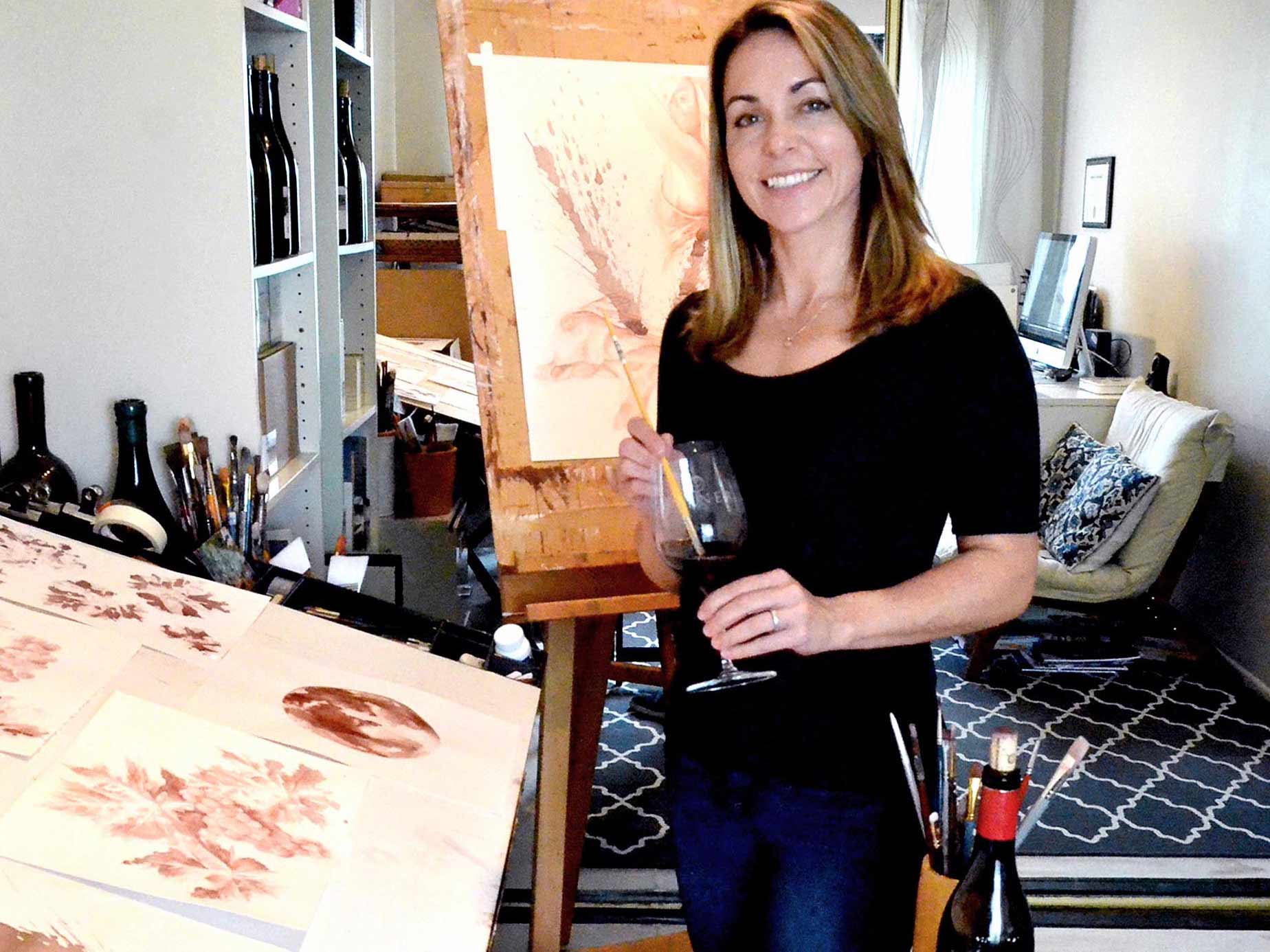 Christina LoCascio in her studio