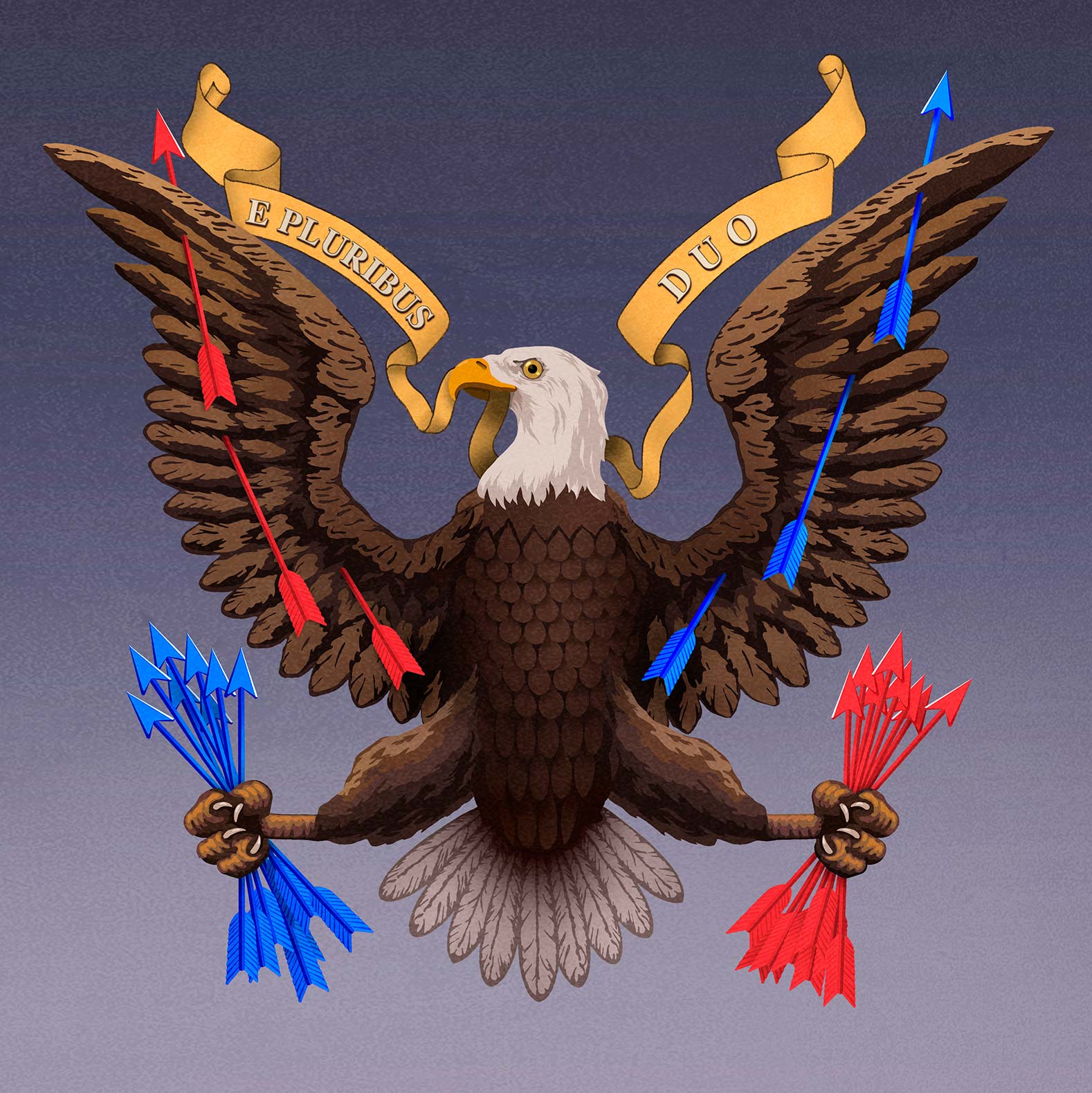 illustration of an American Eagle by Michael Glenwood