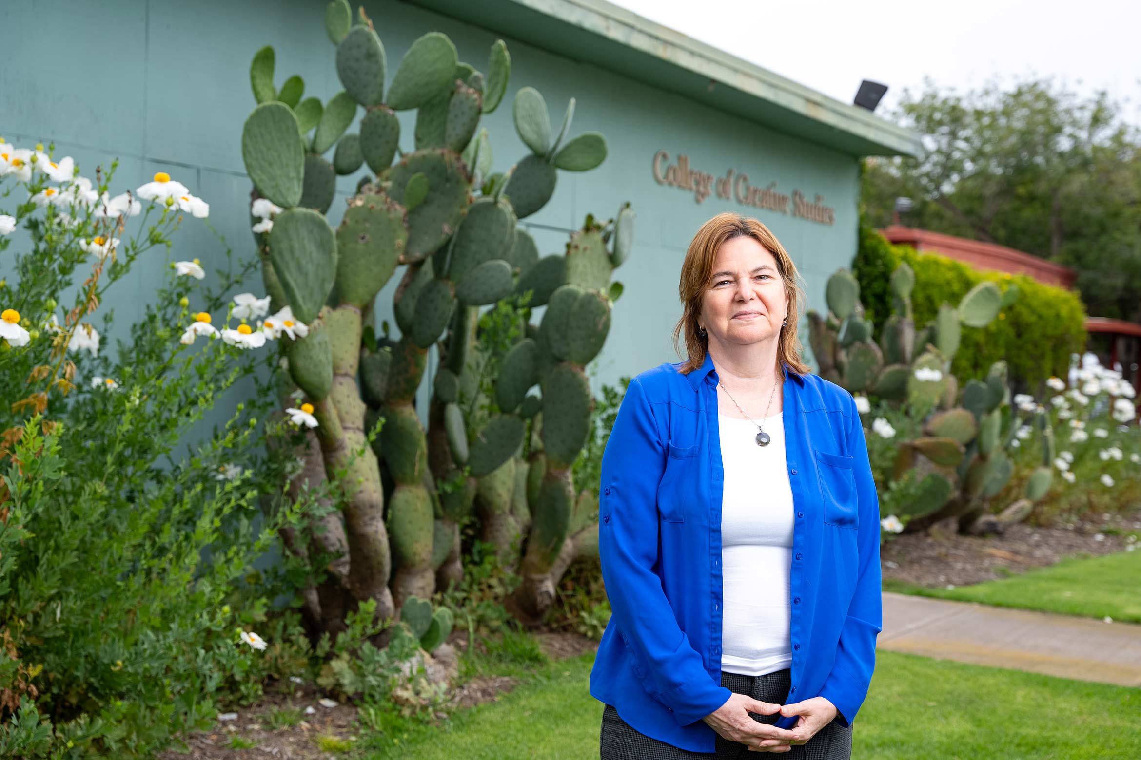 Angela Belcher on campus at CCS