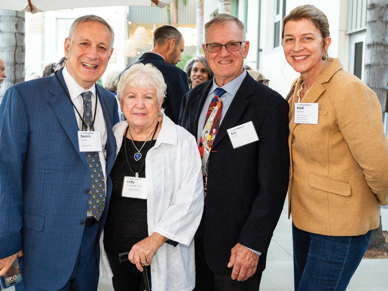 Chancellor Assasnis in a group photo with donors