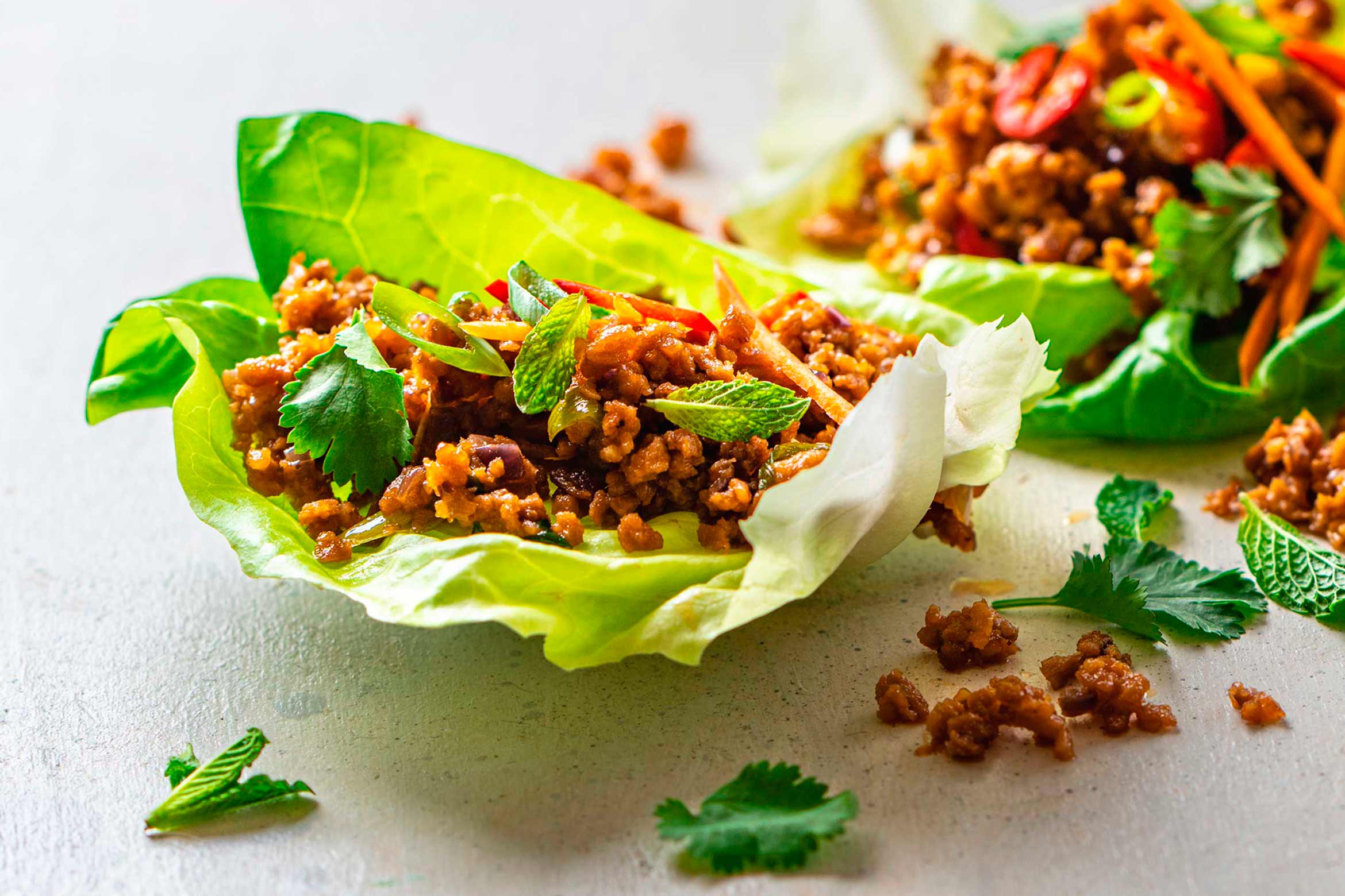 lettuce cups with Chi foods