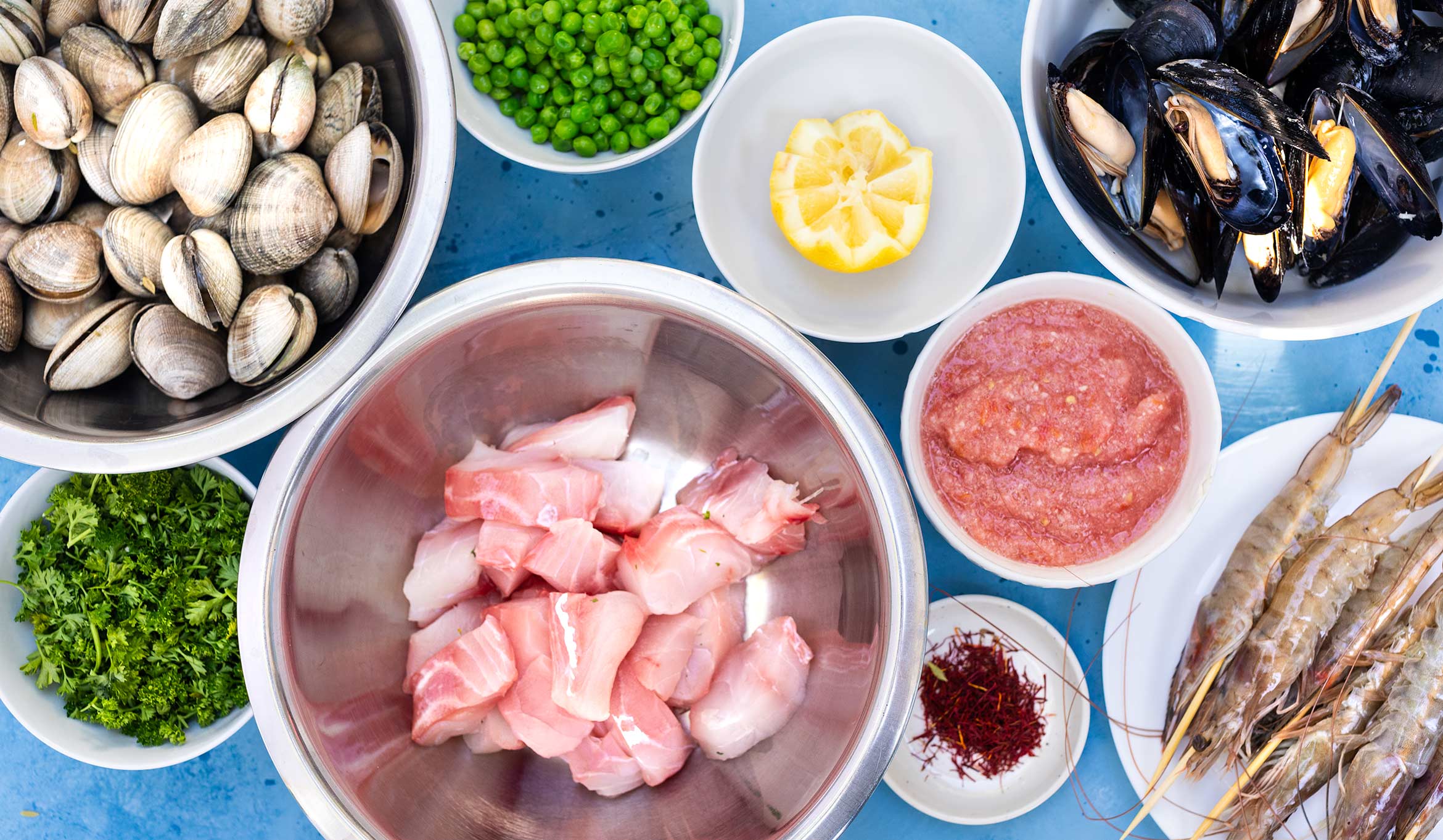 Paella ingredients