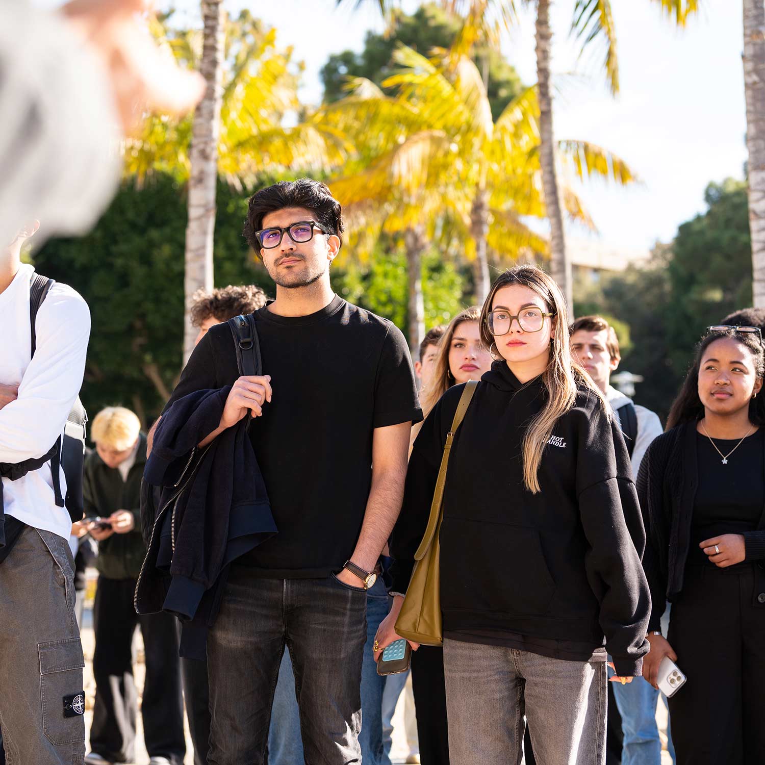 Prospective students on campus tour