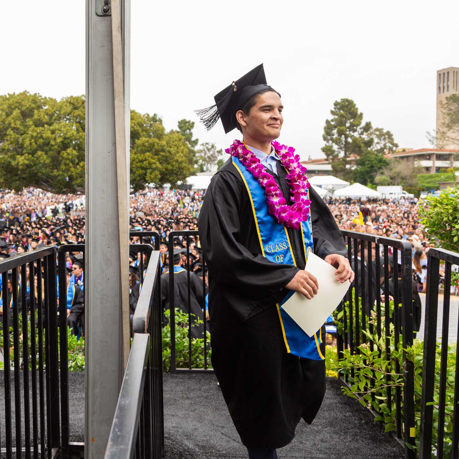 male graduate at commencement