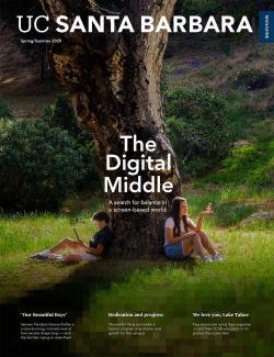 Spring/Summer Magazine cover with a tree and the words "The Digital Middle"