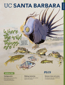 cover for fall winter 2024 with native fish illustration